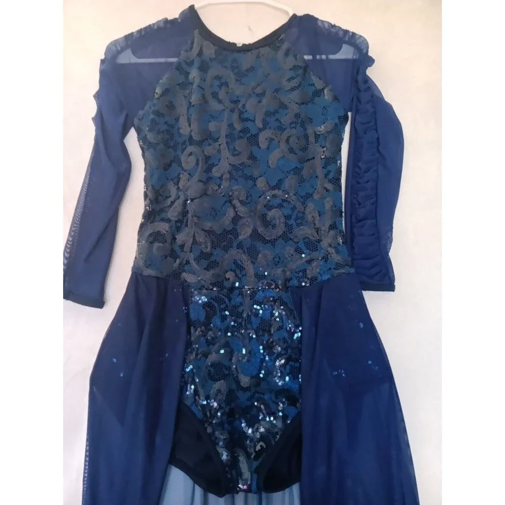 CURTAIN CALL ICE SKATING BATON TWIRLING COSTUME DANCE COMPETION AME CHILD/ADULT